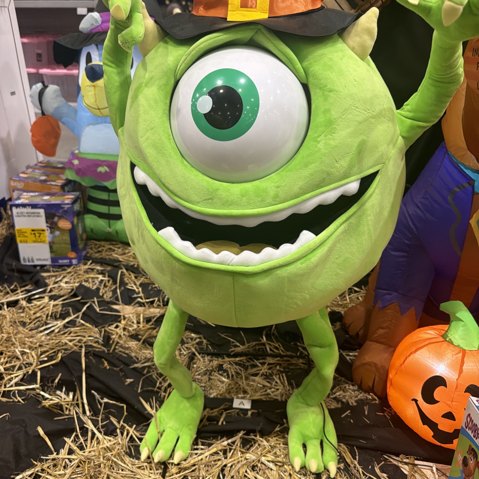 3.5 FT ANIMATED DISNEY MONSTERS INC MIKE WAZOWSKI HALLOWEEN PROP