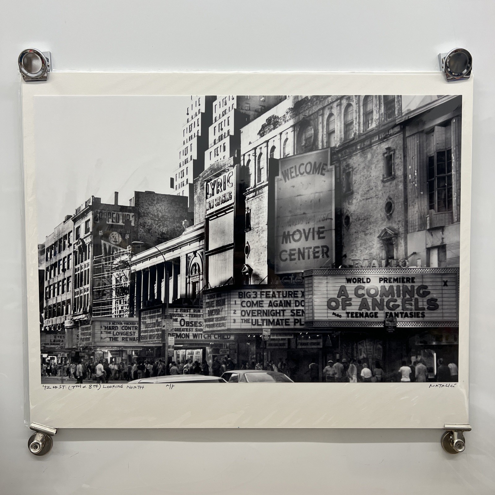 Looking North 42nd St (7th & 8th) NYC After Print Fernando Natalici