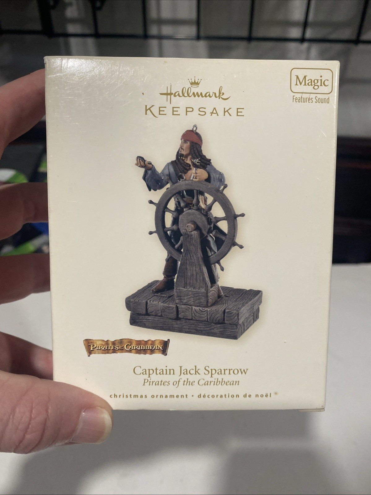 2008 Hallmark Ornament Captain Jack Sparrow Pirates Of The Caribbean MAGIC Sound 2008 Hallmark Ornament Captain Jack Sparrow Pirates Of The Caribbean MAGIC Sound