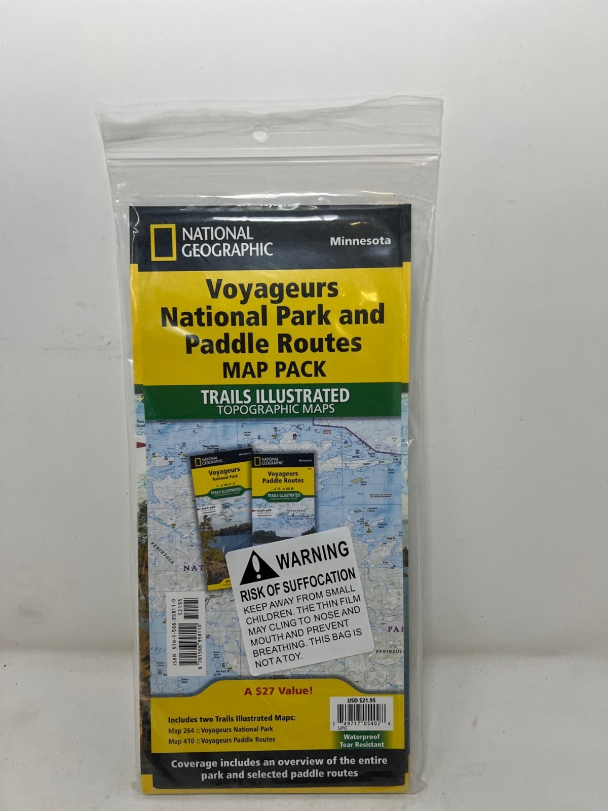 Voyageurs National Park and Paddle Routes [Map Pack Bundle] (National Geographic