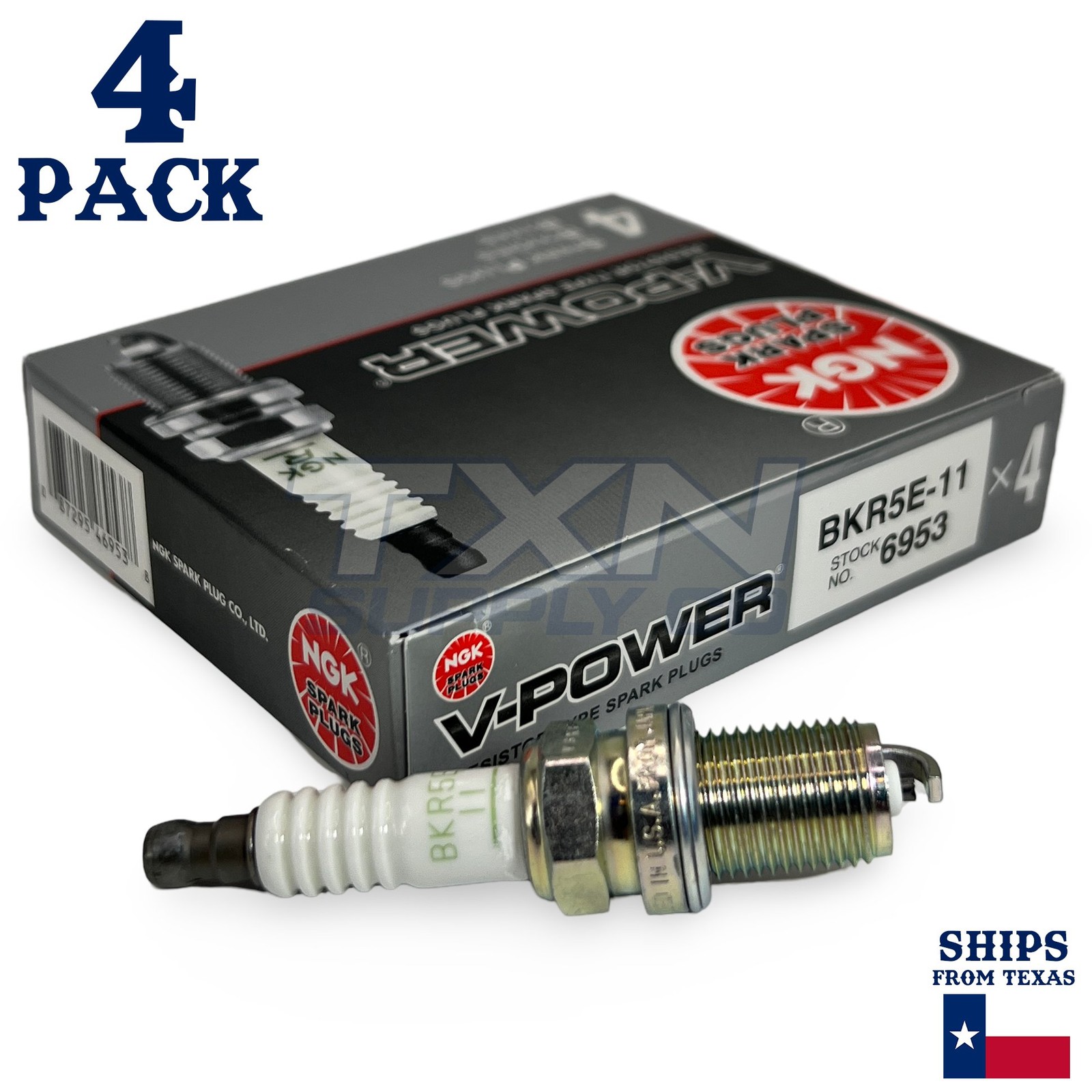 4 Pack NGK V-Power Spark Plugs 1995-2011 for Hyundai Accent 1.5L 1.6L