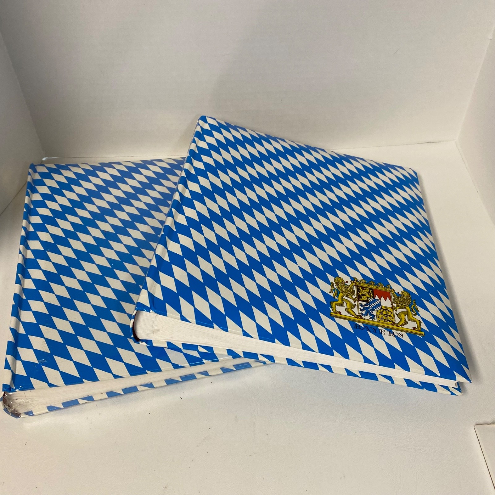 2 NEW Vintage Bavaria Bayern Photo Albums • Flag • Lions • Never Used
