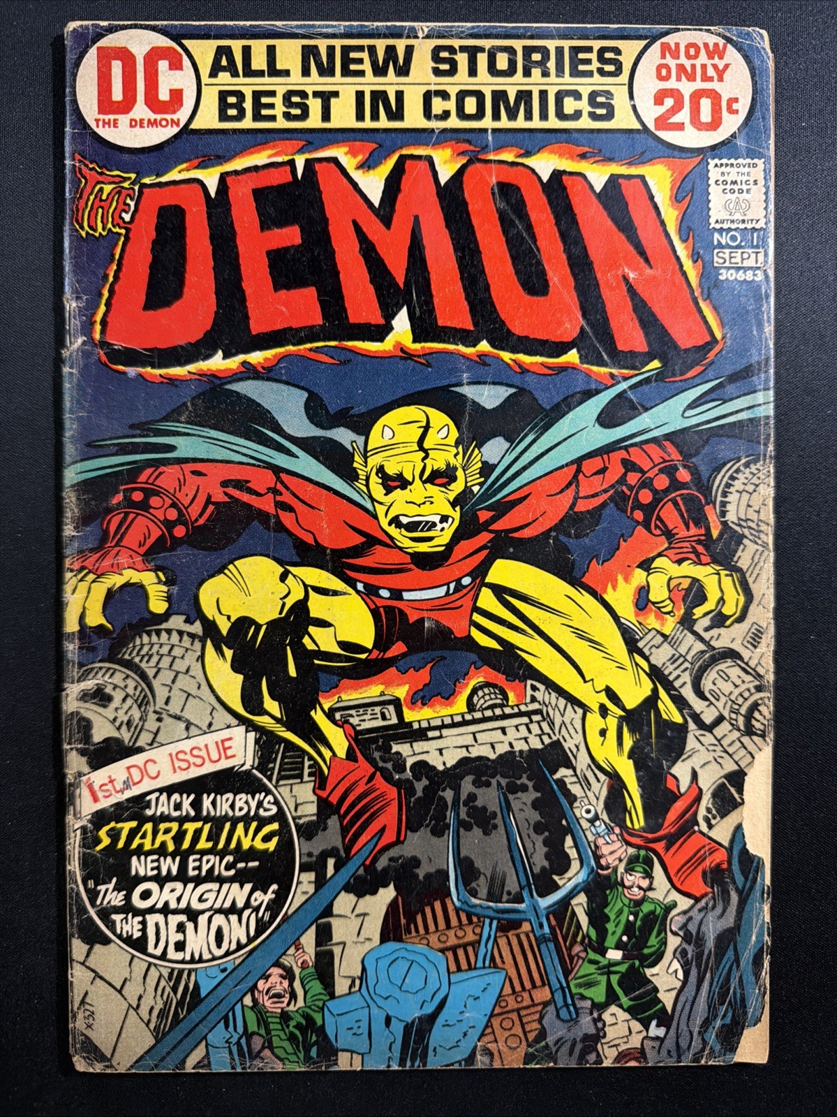 The Demon #1 1972 DC Key 1st App Etrigan Jack Kirby Cover Fair *A17