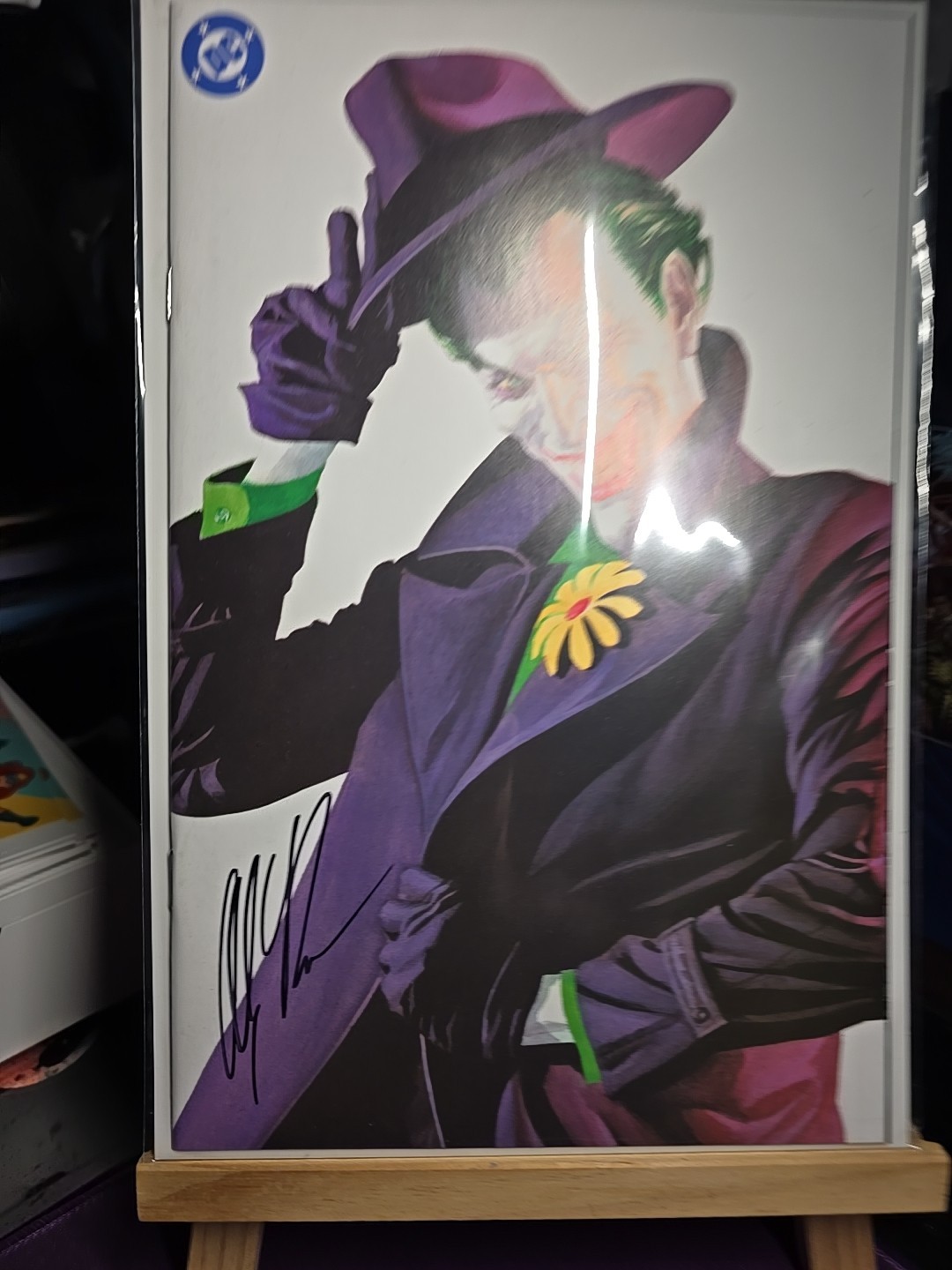BATMAN 162 SIGNED ALEX ROSS COA COLLECTOR'S CLUB EXCLUSIVE JOKER VIRGIN VARIANT. BATMAN 162 SIGNED ALEX ROSS COA COLLECTOR'S CLUB EXCLUSIVE JOKER VIRGIN VARIANT.