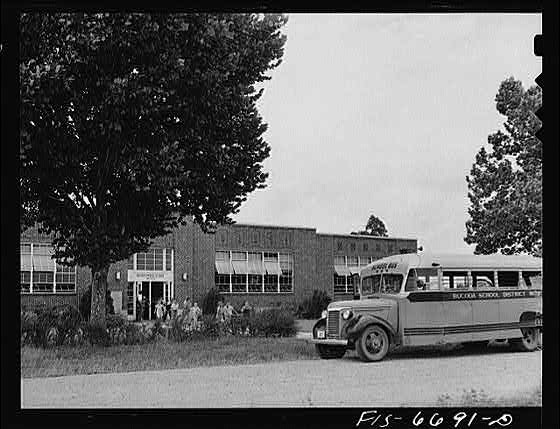 Photo:Untitled photo, Missouri. Children leaving school, : Dunklin County