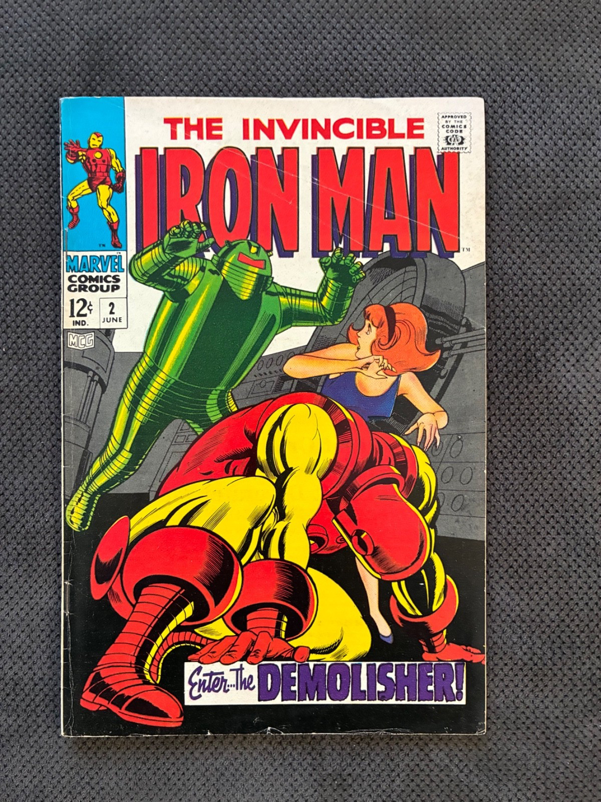 Iron Man #2 (Marvel 1968) Nice VG Copy – Beautiful Cover Colors