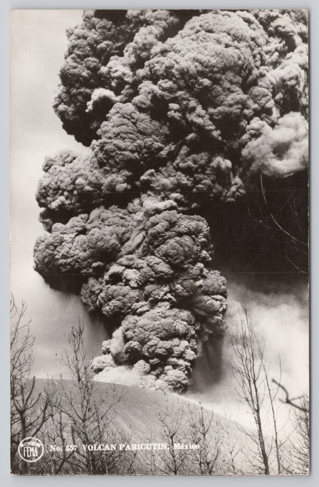 Volcan Paricutin Mexico Volcano Eruption RPPC Real Photo Postcard Volcan Paricutin Mexico Volcano Eruption RPPC Real Photo Postcard