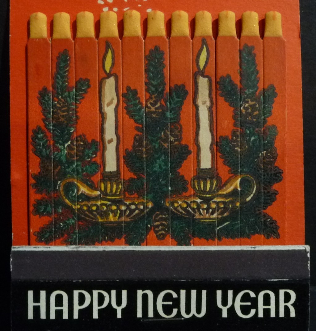 Vintage Giant Feature UNSTRUCK Matchbook Christmas Schwaben Hof Milwaukee Area