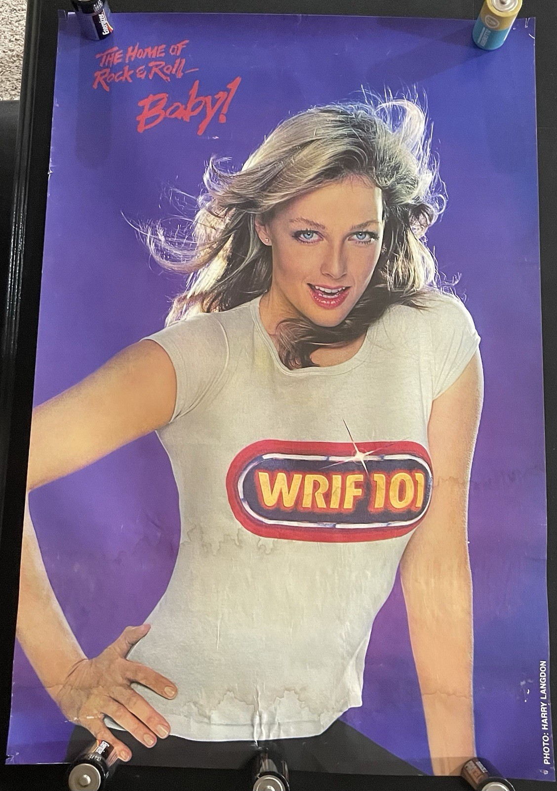 Vintage WRIF 101.1 - Detroit Radio Station- Kelly Harmon Poster 28x18