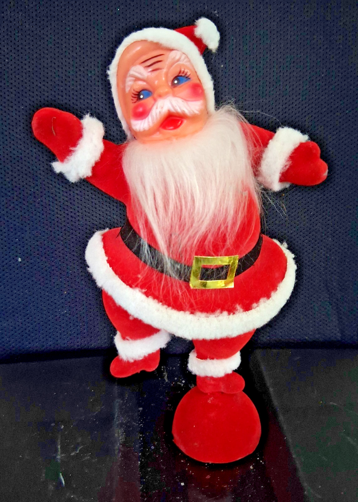 Vintage Christmas Dancing Jolly Santa Claus 12\ Vintage Christmas Dancing Jolly Santa Claus 12\