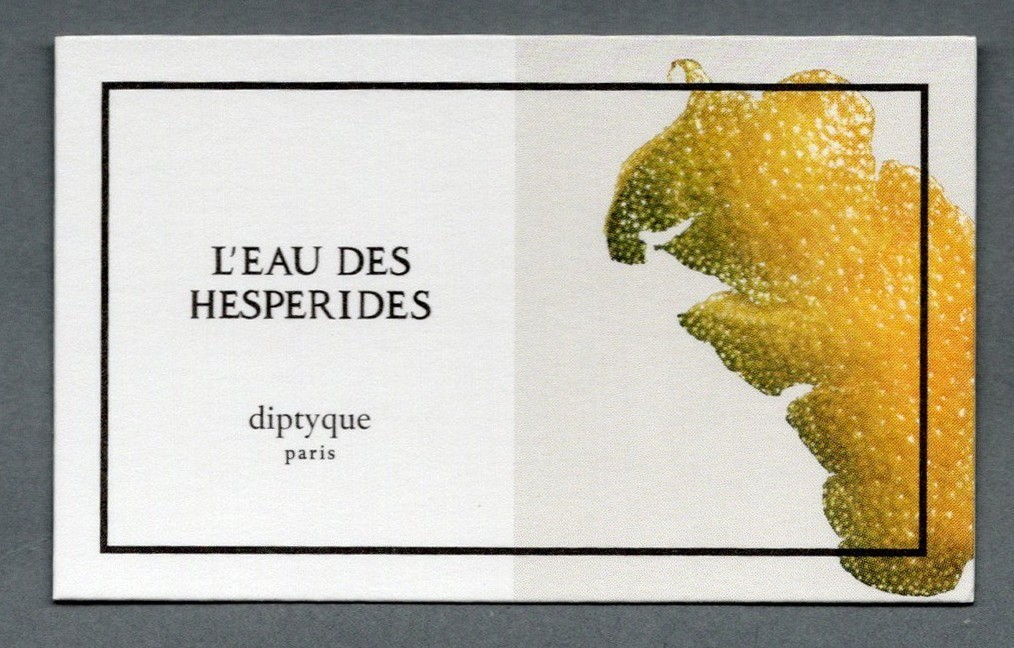 Advertising card - L\'Eau des Hesperides diptych double sided Advertising card - L\'Eau des Hesperides diptych double sided