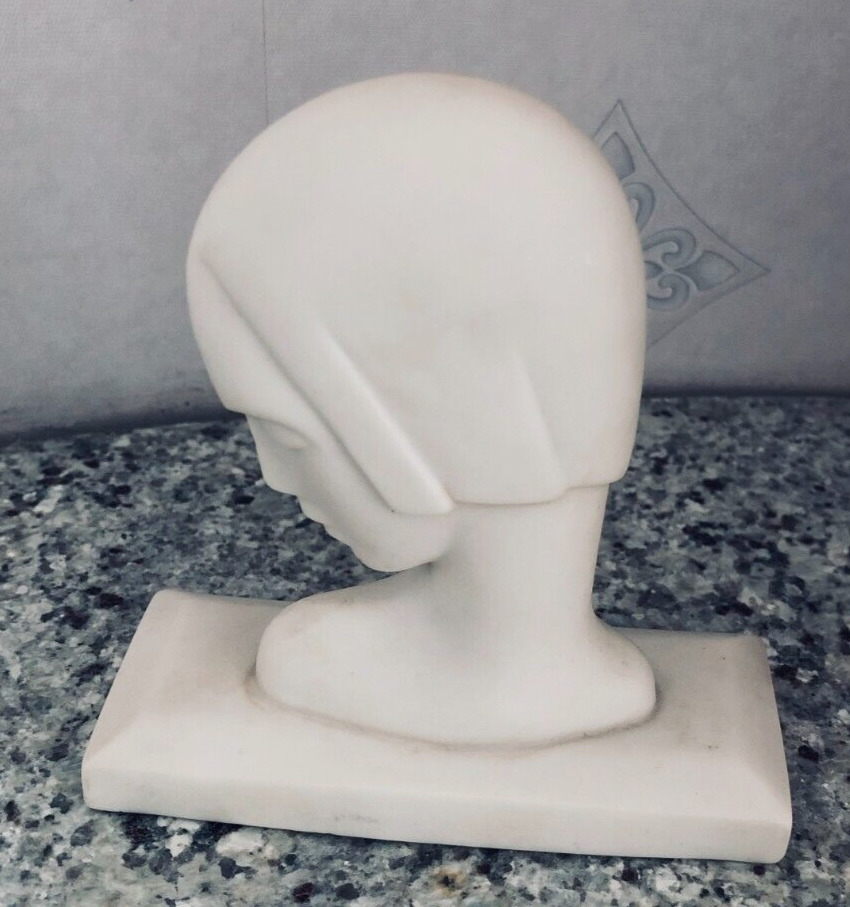 4 inch tall Lenox Bisque Lady Deco Bust Profile