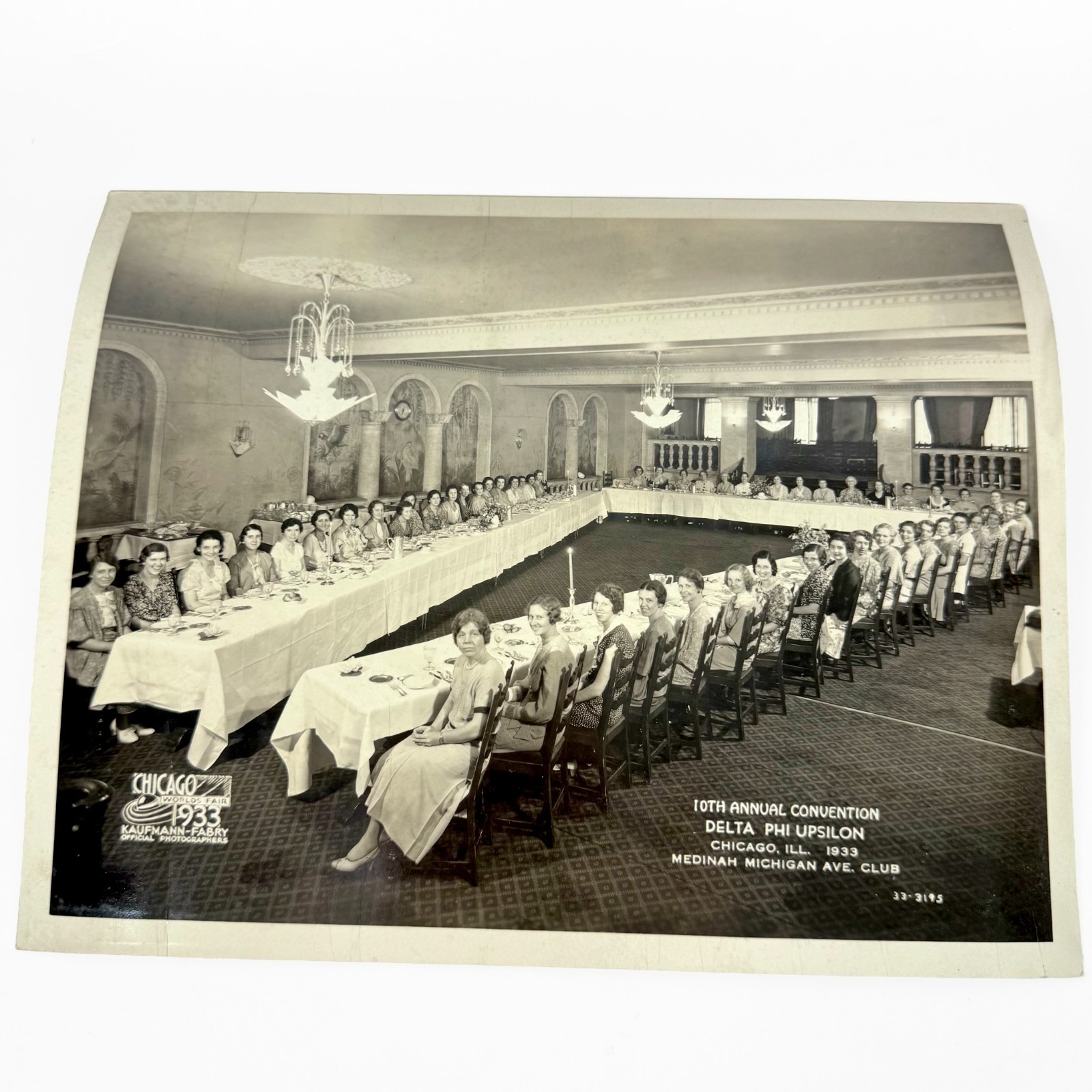 1933 Chicago Worlds Fair Delta Phi Upsilon Convention Medinah Photo White City 1933 Chicago Worlds Fair Delta Phi Upsilon Convention Medinah Photo White City