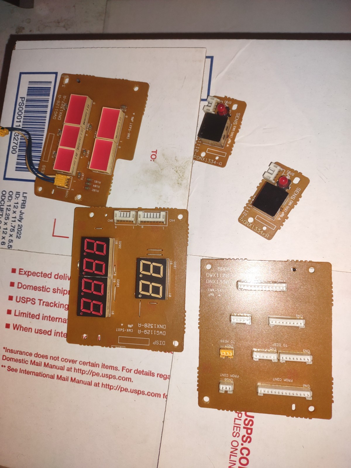 pioneer cjv55 jukebox arcade control panel pcb lot #13