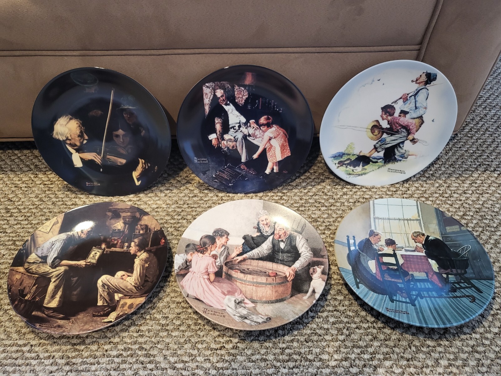 🎨 RARE Norman Rockwell 10 Plate Collection – Knowles 1985 – LIMITED EDITION🎨 🎨 RARE Norman Rockwell 10 Plate Collection – Knowles 1985 – LIMITED EDITION🎨