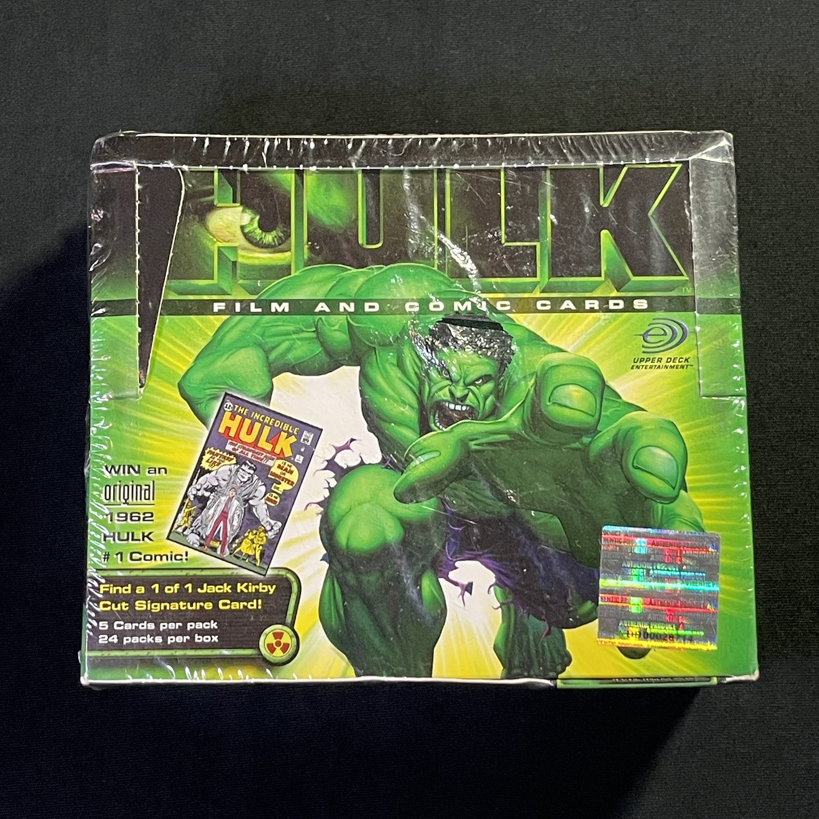 Upper Deck MARVEL THE INCREDIBLE HULK Film & Comic Card Box 24 Packs 5 Per Pack