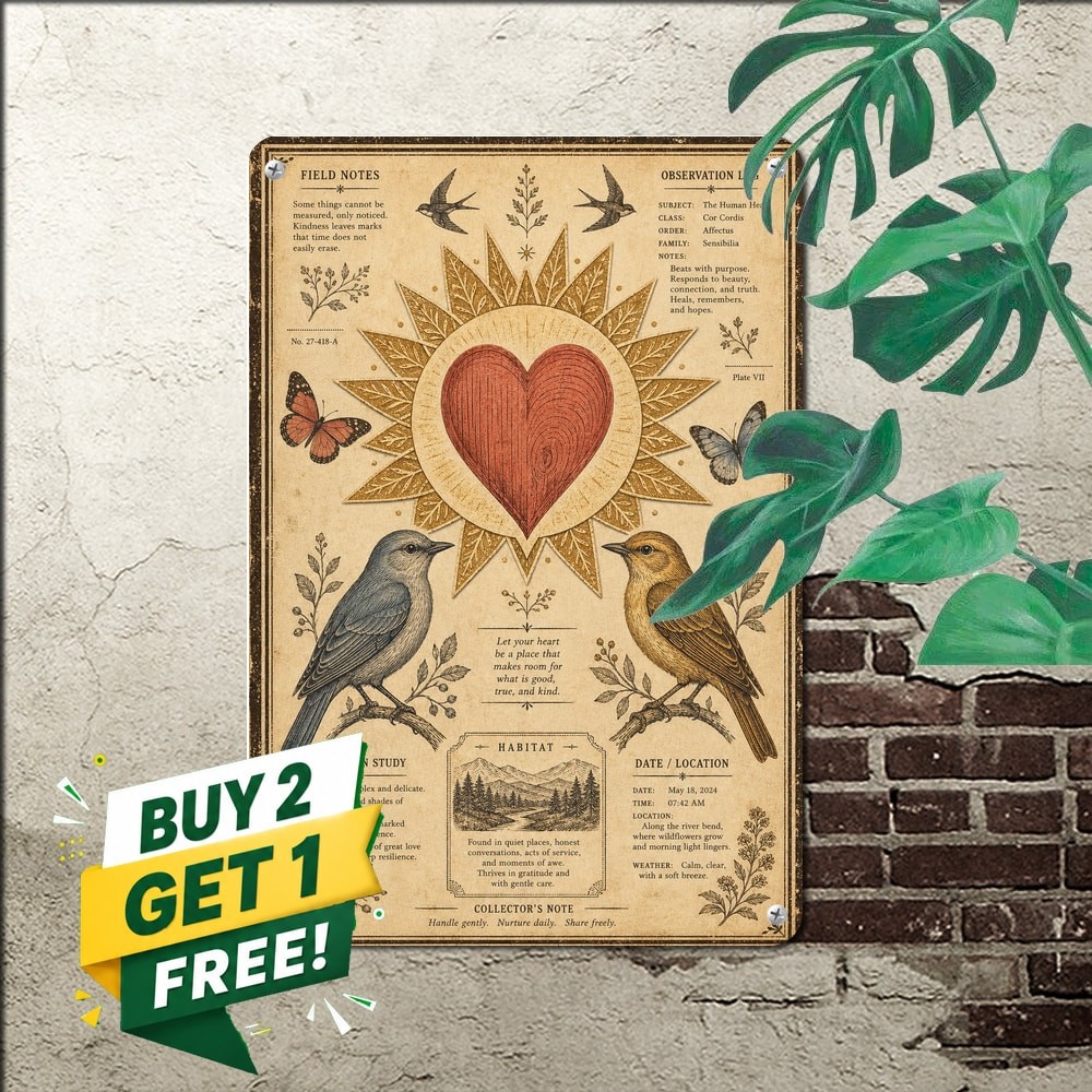 vintage love nature illustration sacred heart sunburst emblem