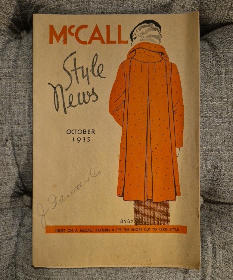 McCall Style News October 1935 Catalog Ensemble