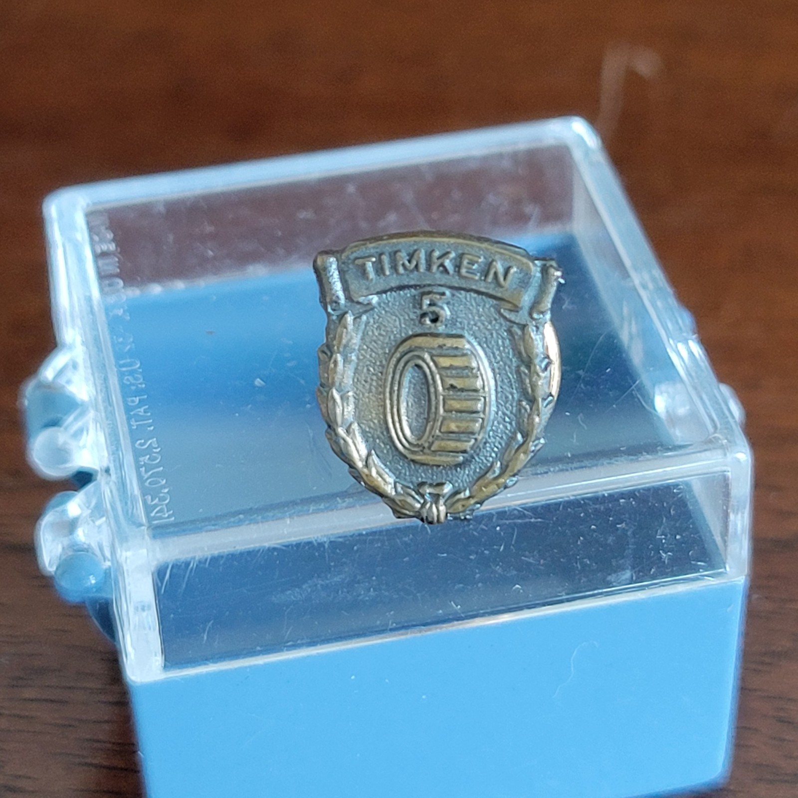 Vintage Timken Bearing Employee Service 5 year Tie Tack Lapel Pin Push Back