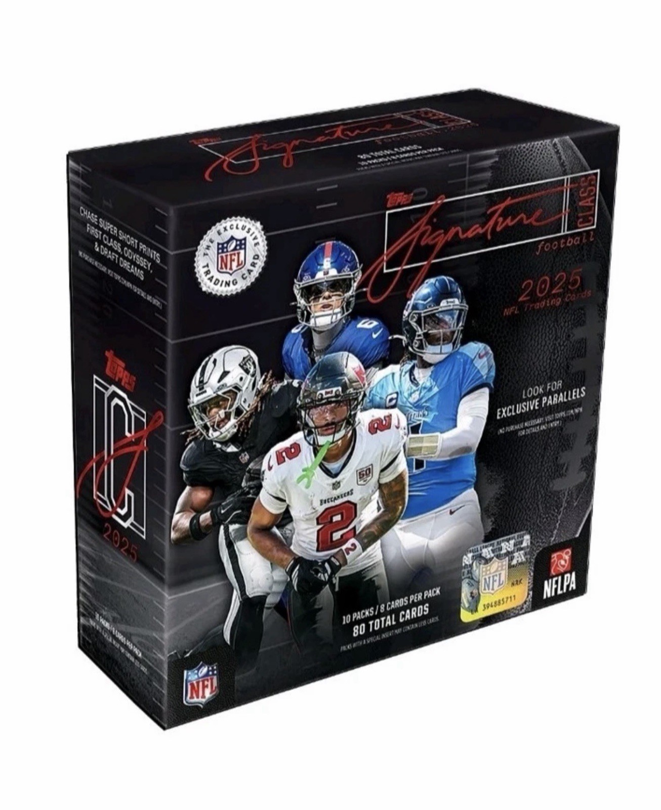 2025 Topps Signature Class Football NFL Mega Box Sealed Rookie Cards 80 Cards