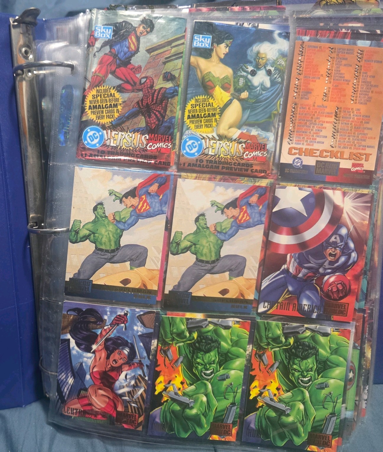 Huge Vintage Marvel DC Card Lot 333 cards 1990s