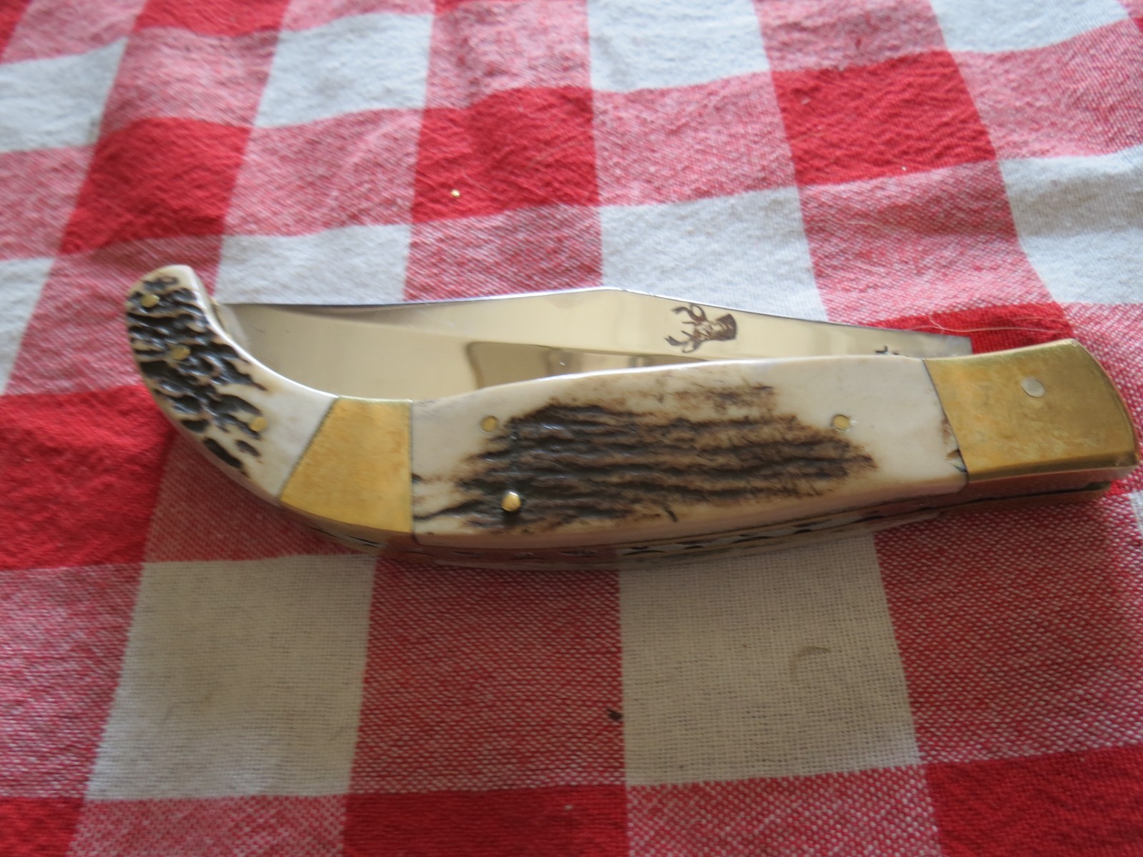 BEAUTIFUL WHITE TAIL CUTLERY FOLDING KNIFE, 11\ BEAUTIFUL WHITE TAIL CUTLERY FOLDING KNIFE, 11\