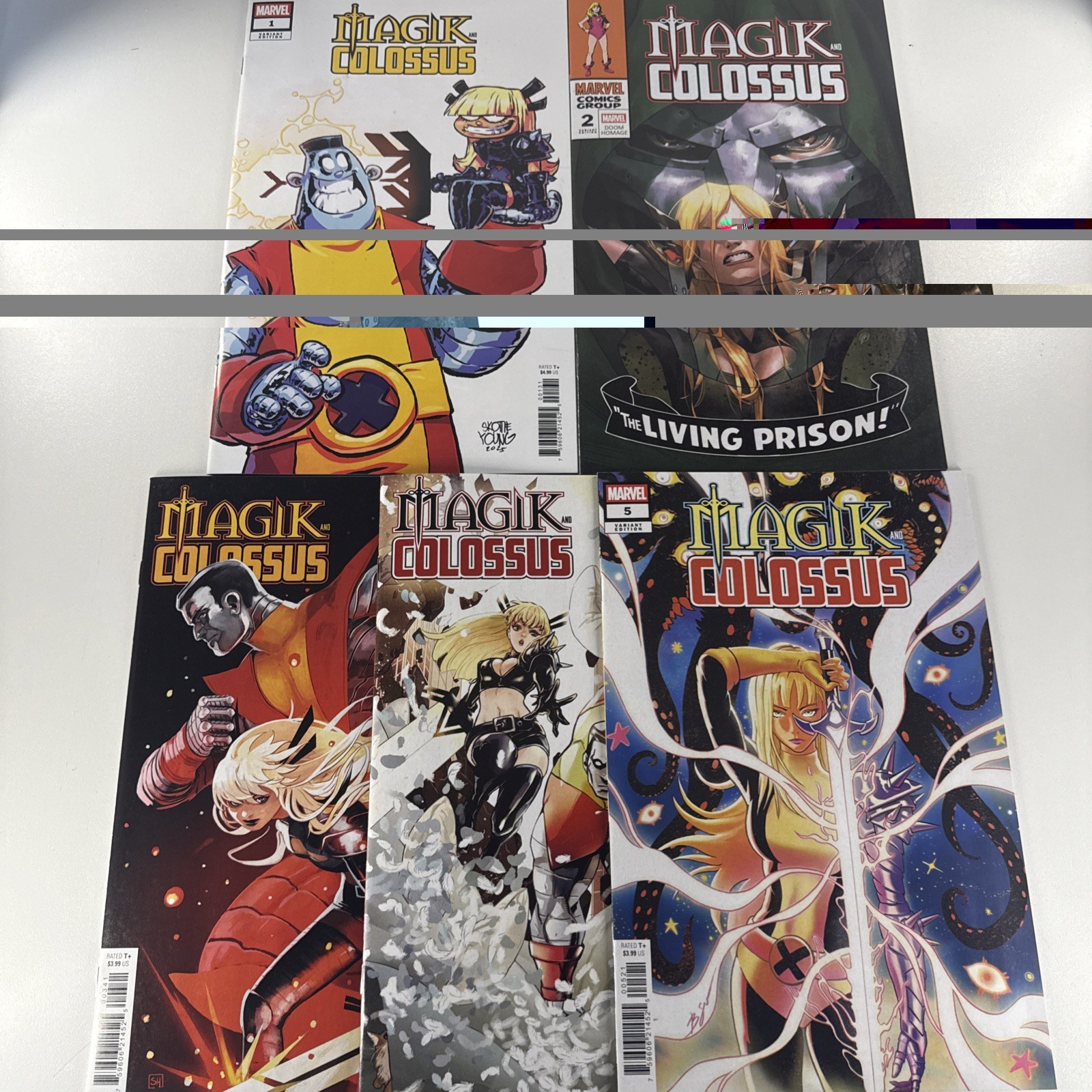 Magic & Colossus #1-5, 5 Comic Lot, Cvr B,C,D 1st Lady Midday, Complete Set Magic & Colossus #1-5, 5 Comic Lot, Cvr B,C,D 1st Lady Midday, Complete Set