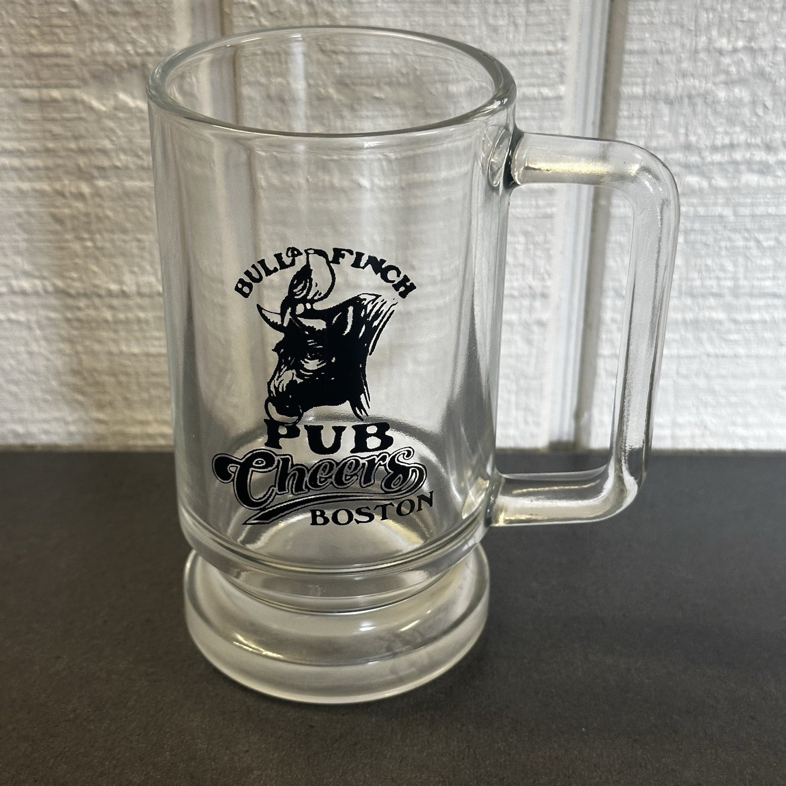 Vintage Bull & Finch Pub CHEERS TV Show Boston MA Beer Glass Mug NICE 🔥