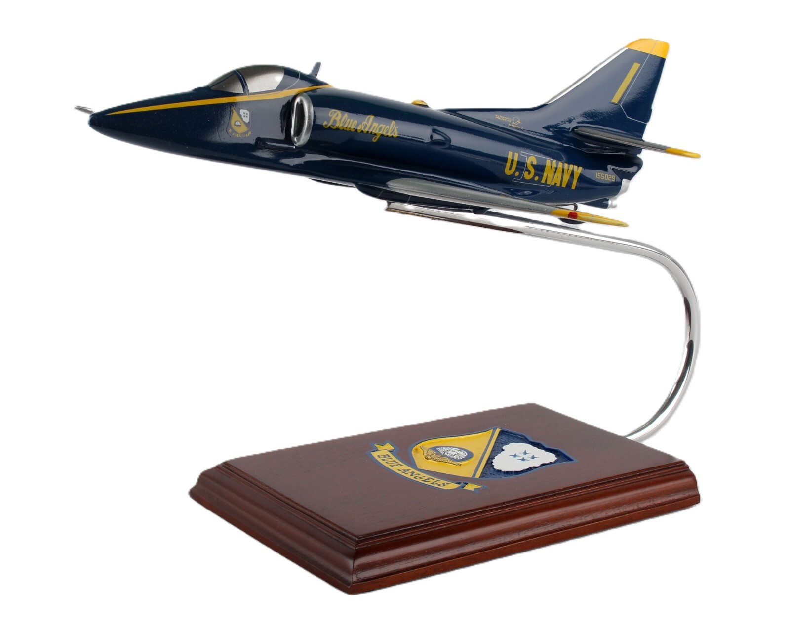 USN McDonnell Douglas A-4 Skyhawk Blue Angels Desk Top Model 1/40 SC Airplane