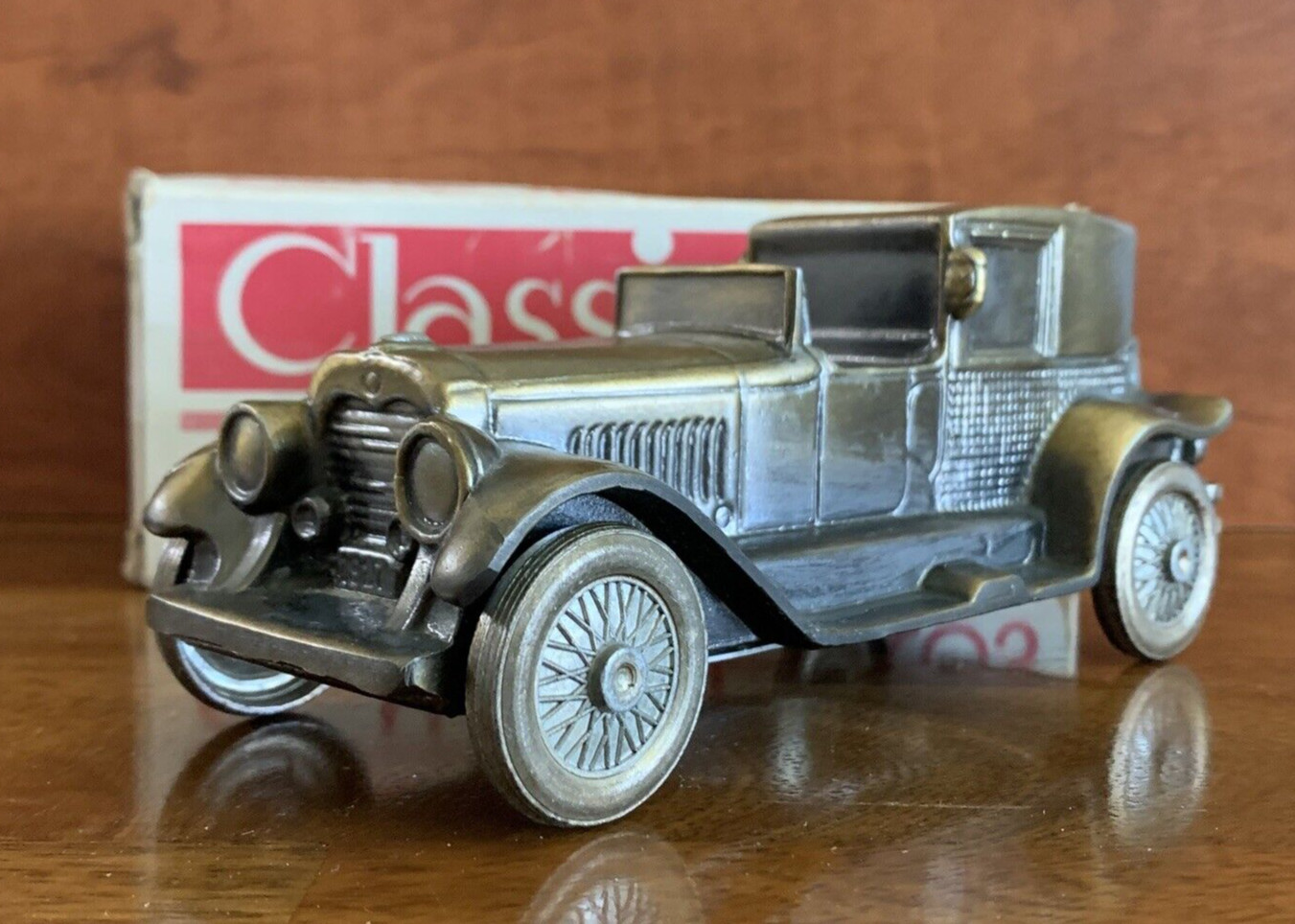 Coin Bank Classic Antique Autos Banthrico 1927 Lincoln Brougham Original Box