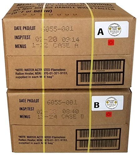 Western Frontier MRE 2020 Inspection Date Case, 24 Meals with 2020 Inspection Western Frontier MRE 2020 Inspection Date Case, 24 Meals with 2020 Inspection