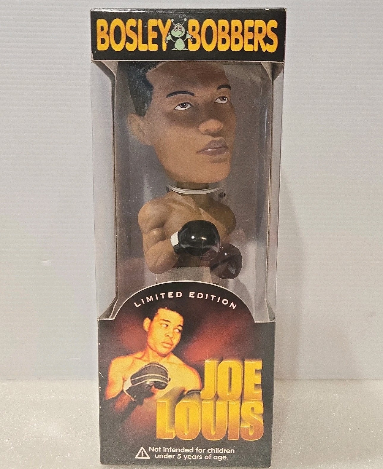 JOE LOUIS Boxing Fight BOBBLEHEAD FIGURE by Bosley Bobbers - New in Box 