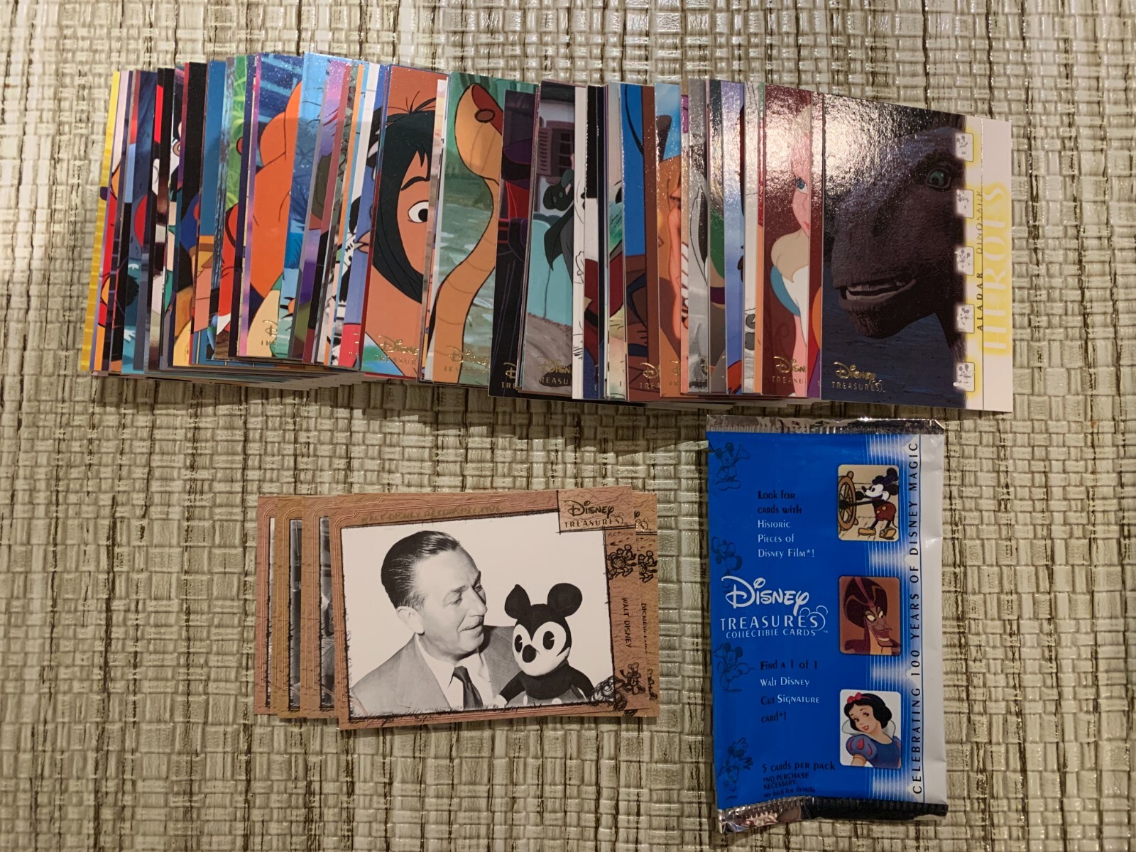 2003 DISNEY TREASURES SERIES 1 SET OF 89 CARDS PLUS 10 WALT DISNEY RETPOSPECTIVE