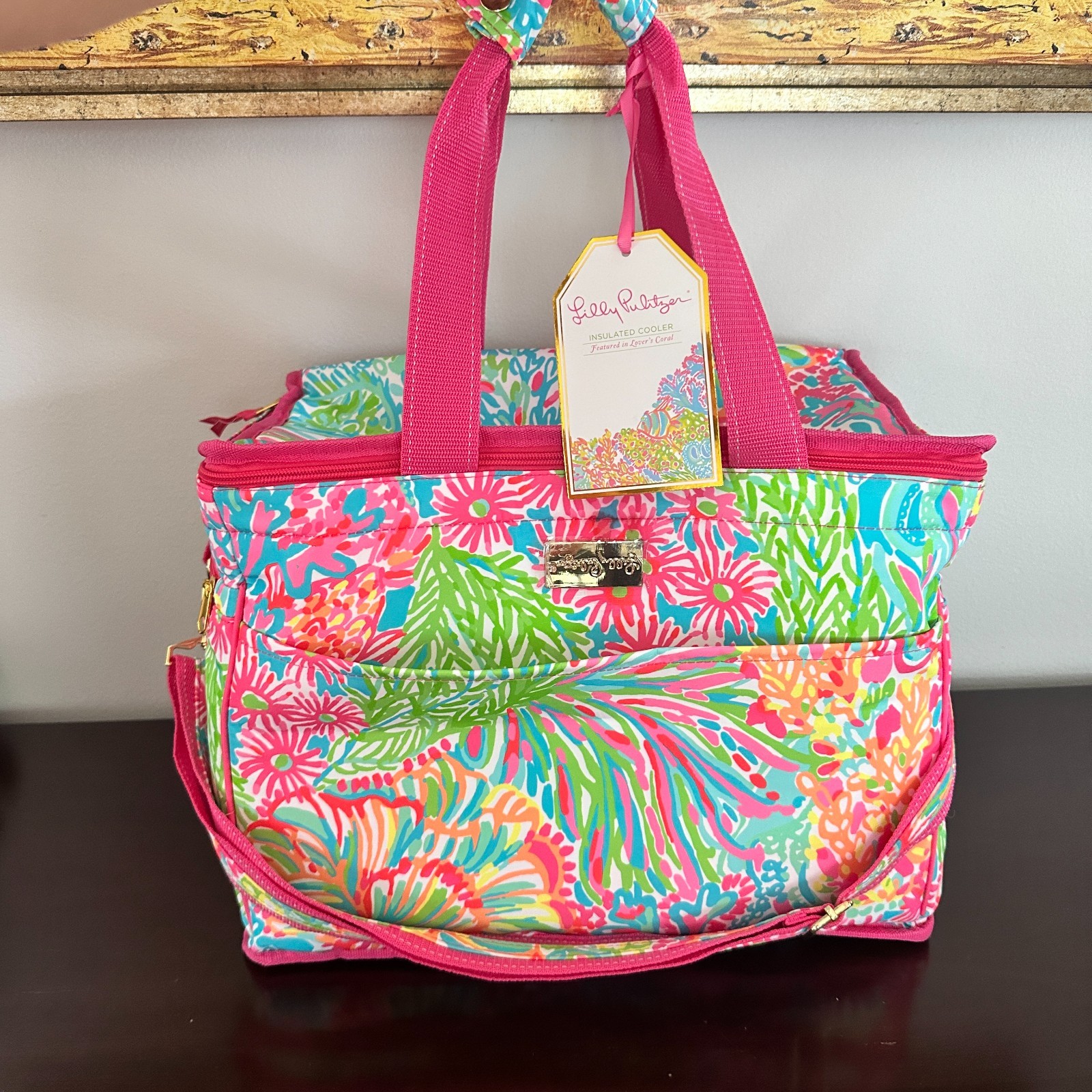 NWT Lilly Pulitzer Insulated Beach Cooler in Lovers Coral 15.5 NWT Lilly Pulitzer Insulated Beach Cooler in Lovers Coral 15.5
