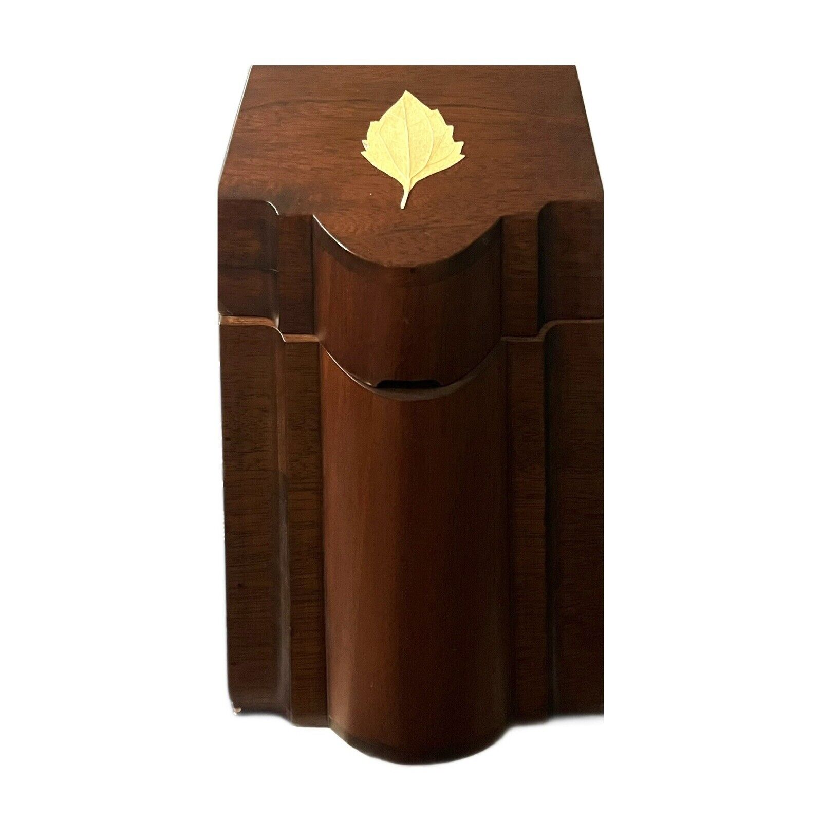 Vintage Selamat Designs Georgian Style Wooden Leaf Motif Knife Box / Humidor