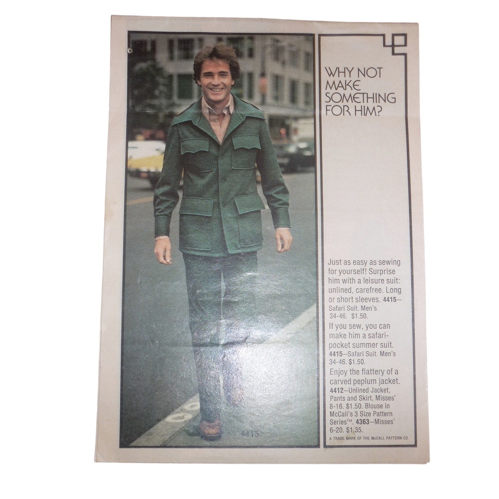 Vintage 1976 McCalls Carefree Patterns Booklet Marlo Thomas March 70s Fashion Vintage 1976 McCalls Carefree Patterns Booklet Marlo Thomas March 70s Fashion