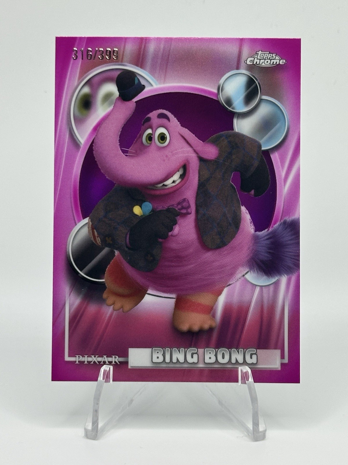 2026 Topps Chrome Disney Bing Bong Inside Out Serial Numbered /399 Parallel Card