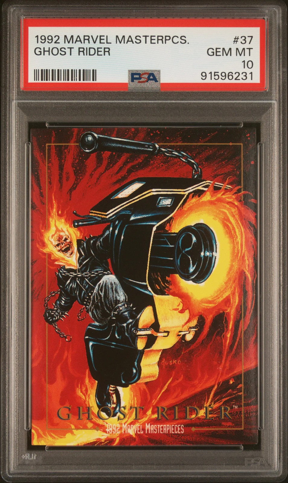 1992 Marvel Masterpieces Ghost Rider #37 PSA 10