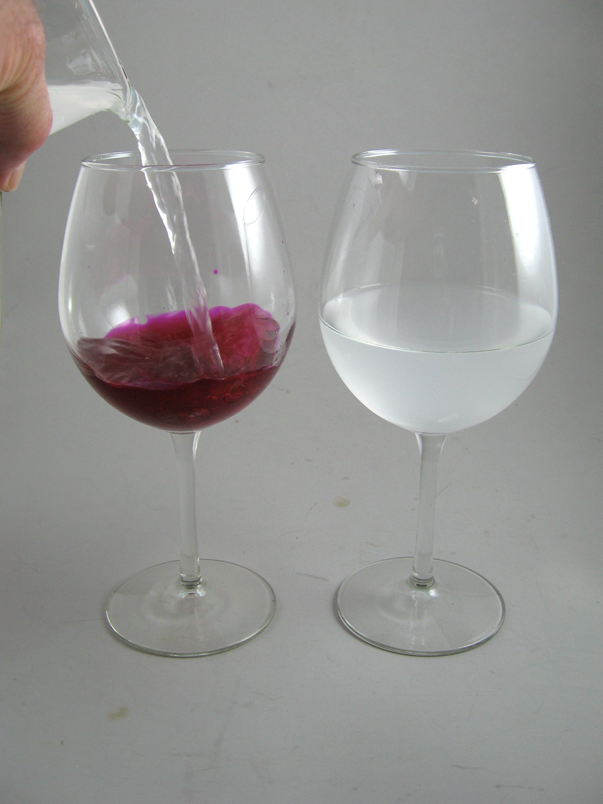 Water Into Wine demonstration, magic trick. For churches, experiments