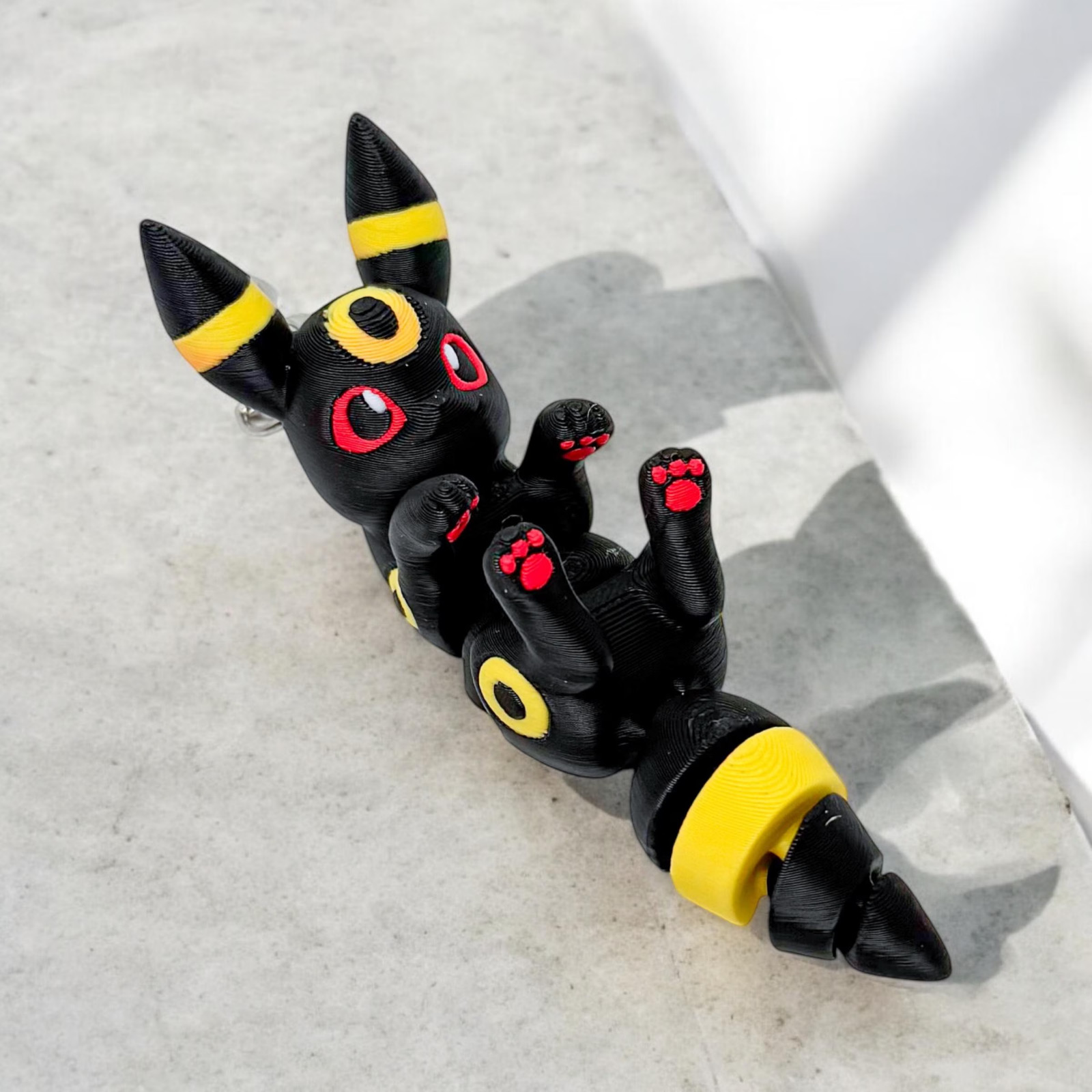 Umbreon Flexi Keychain – 3D Printed Keychain Accessory | Cute Articulated