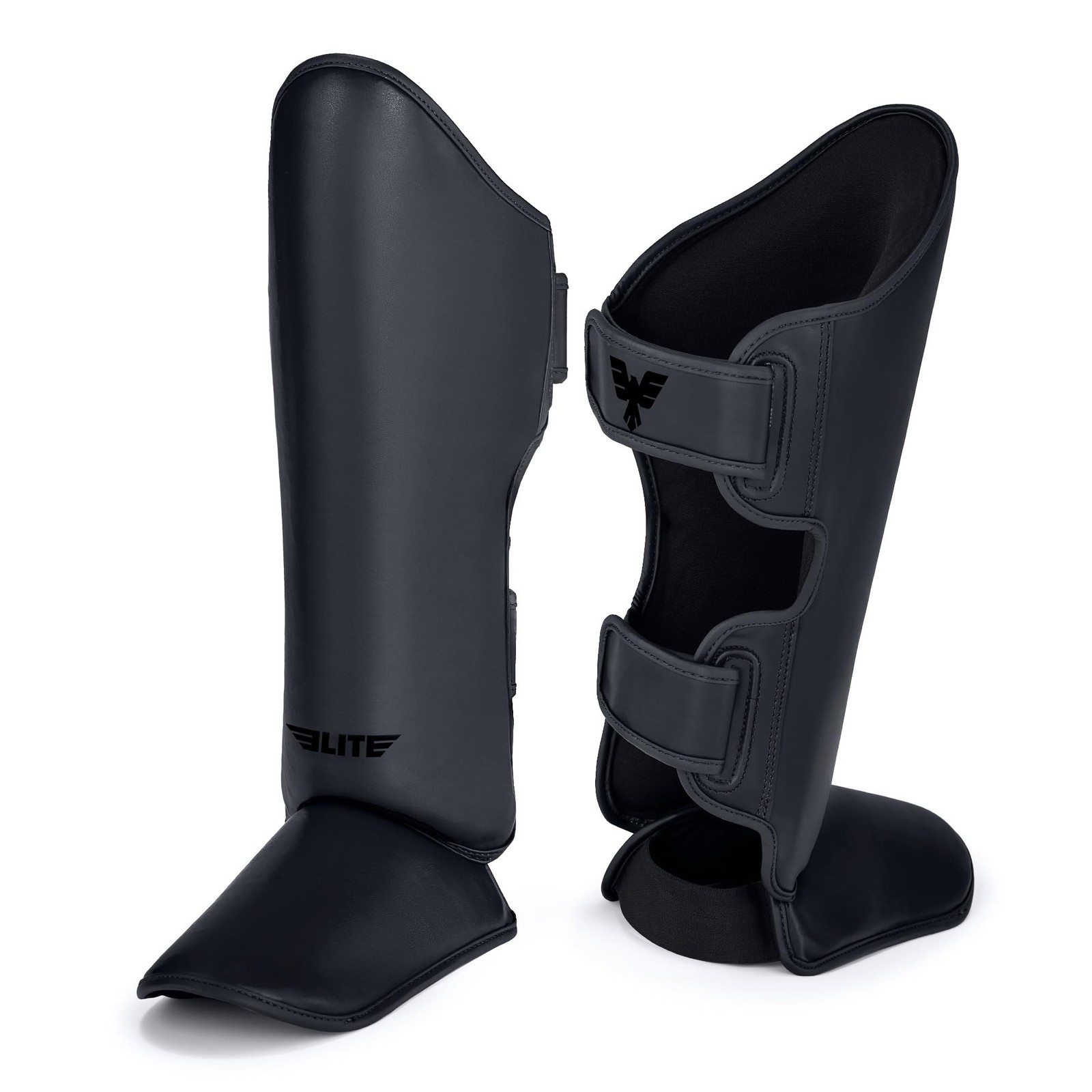 Elite Sports Muay Thai Shin Guards Kickboxing MMA Muay Thai Leg Instep Protec...