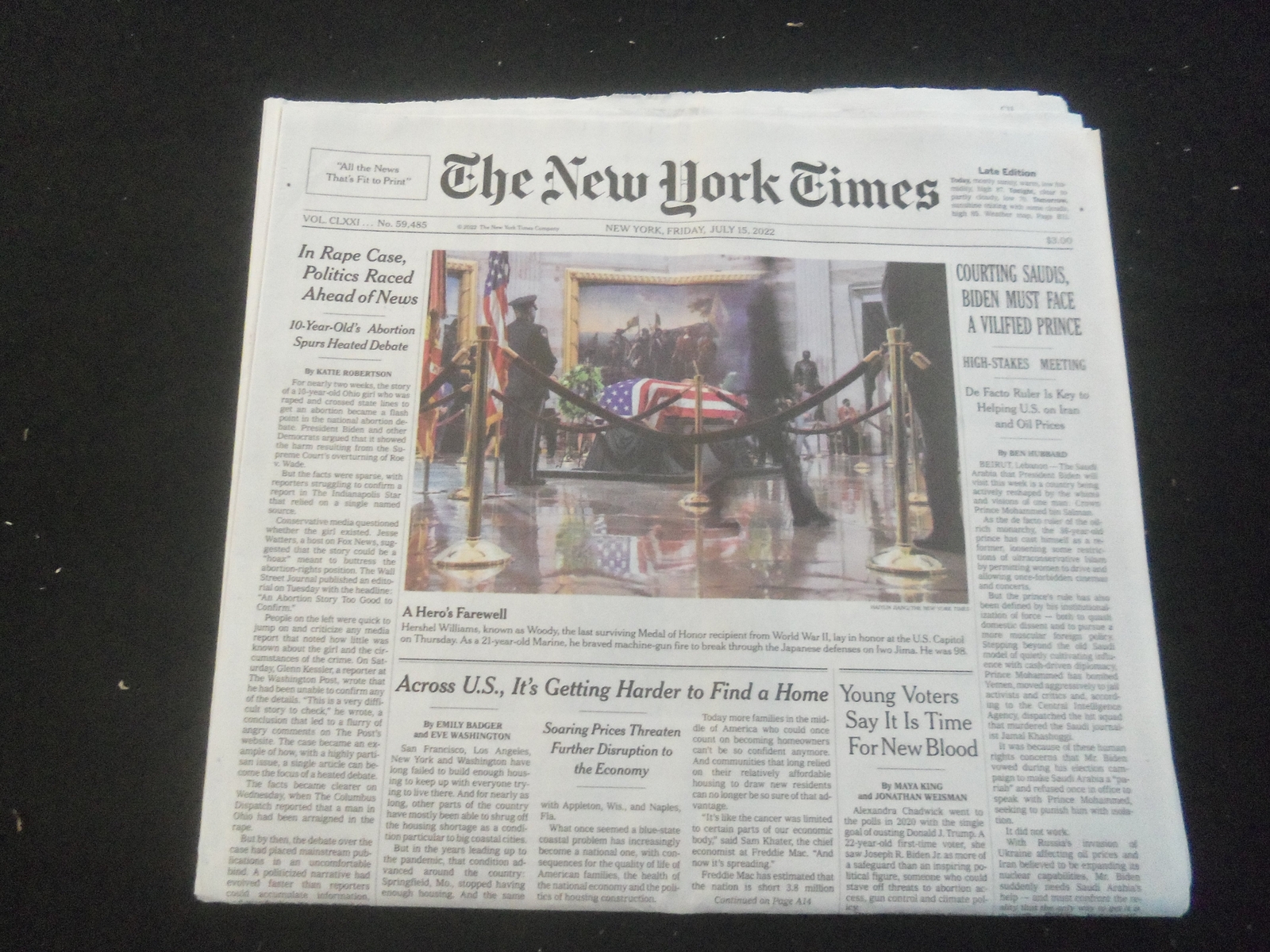 2022 JULY 15 NEW YORK TIMES - COURTING SAUDIS, BIDEN MUST FACE A VILIFIED PRINCE 2022 JULY 15 NEW YORK TIMES - COURTING SAUDIS, BIDEN MUST FACE A VILIFIED PRINCE
