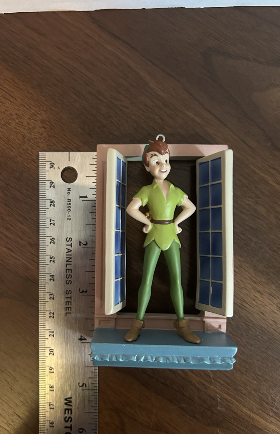 2012 Disney Store Peter Pan in Window Sketchbook Christmas Ornament
