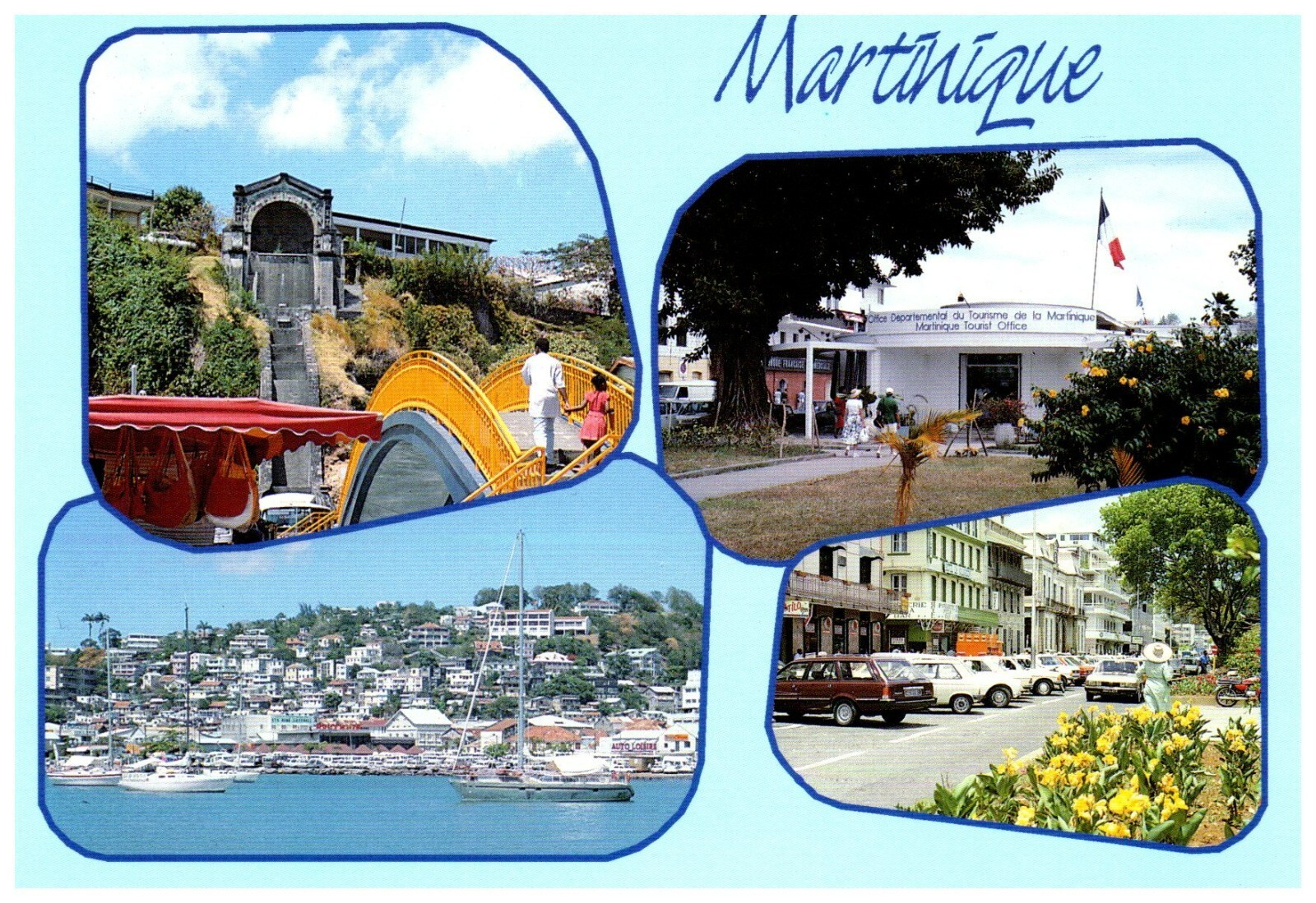 Martinique Island French West Indies Multiview Postcard