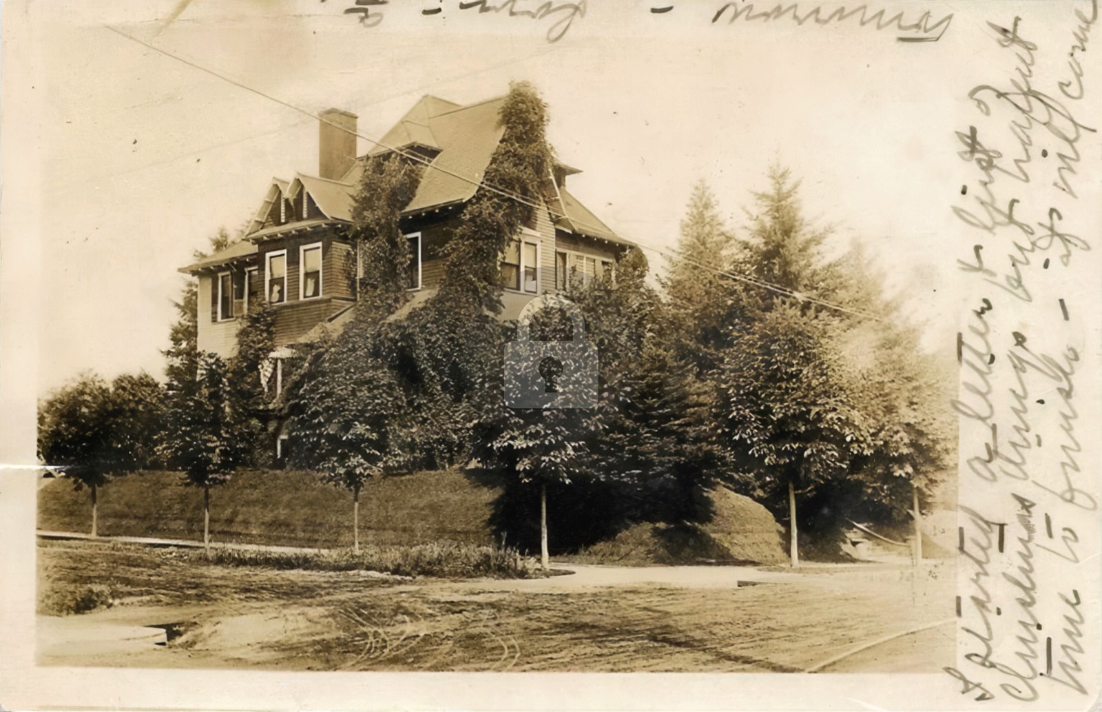 1907 Portland OR Oregon Home RPPC Photo Postcard COPY