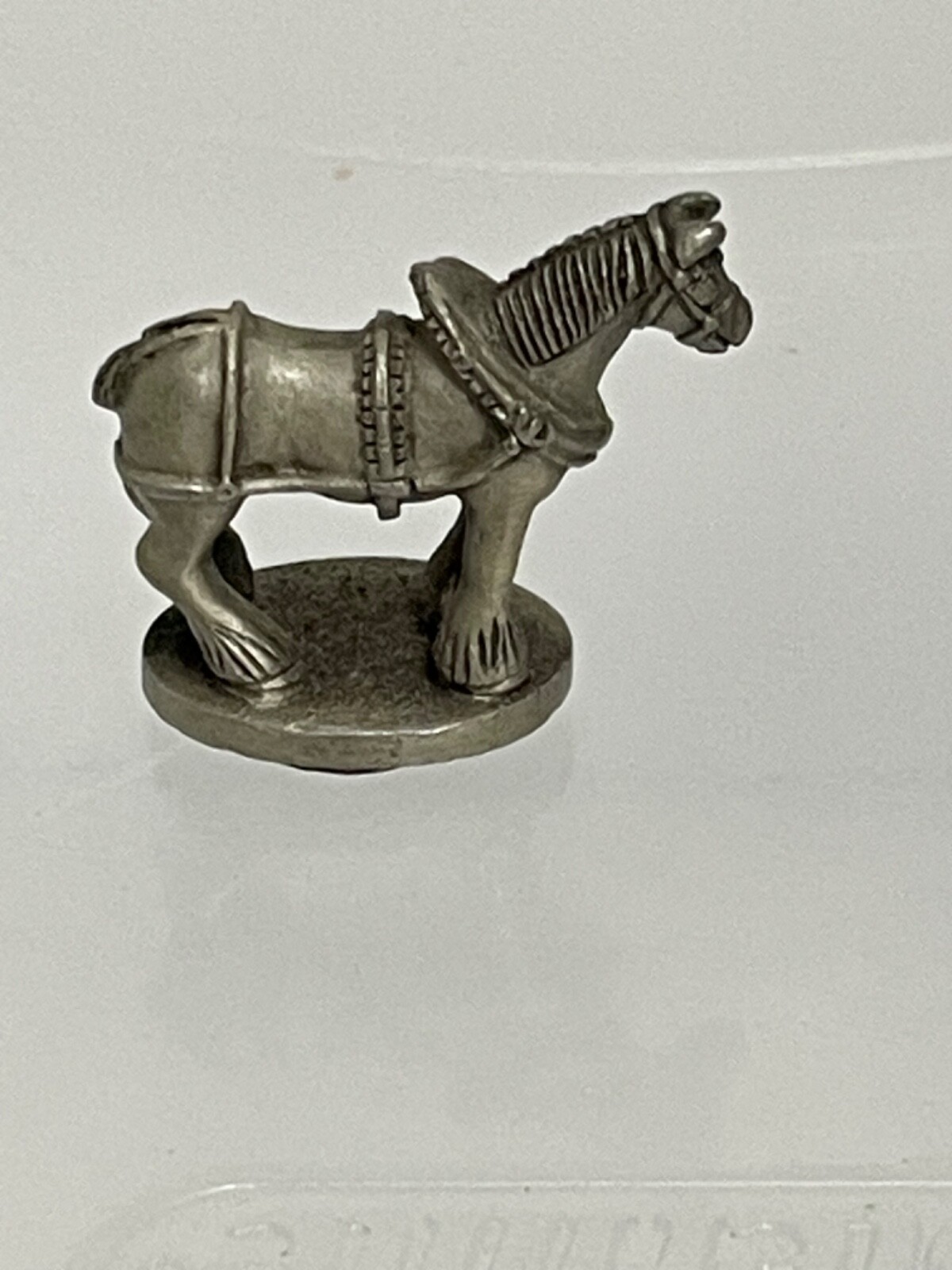 VINTAGE FORT PEWTER CLYDESDALE HORSE STATUE BUDWEISER?