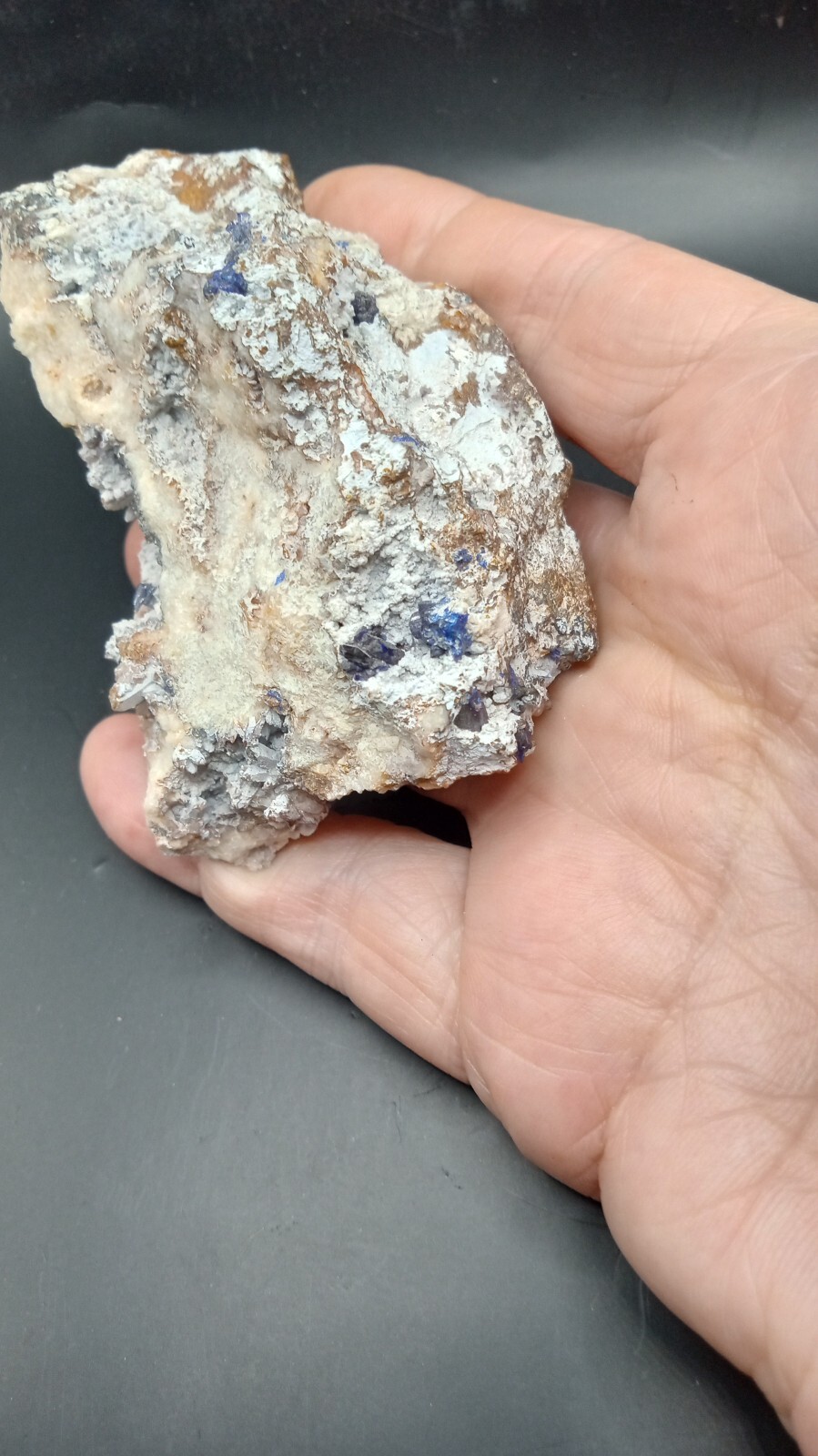 Halite Azurite Mineral Specimen -