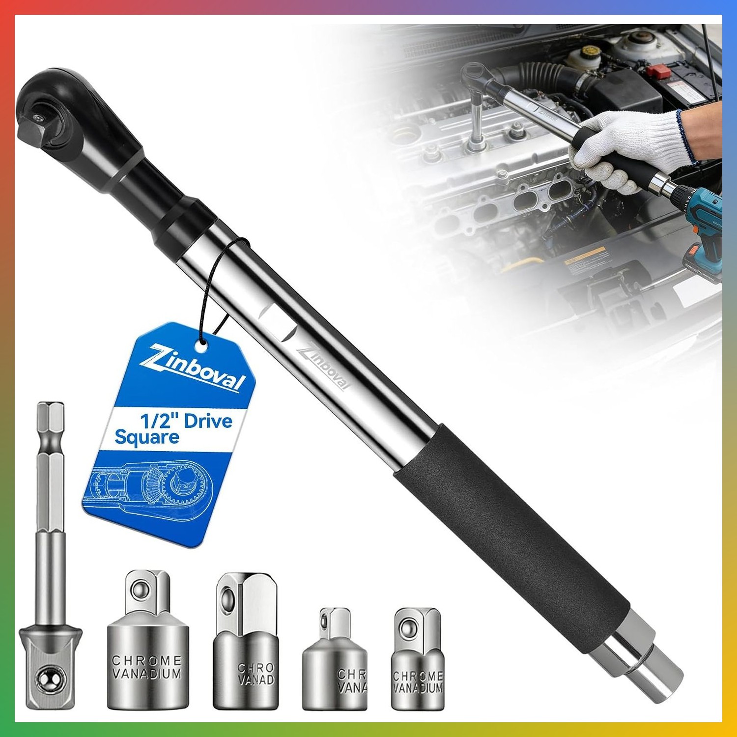 1/2 Inch Offset Extension Wrench For Tight Spaces Heavy Duty Chrome Vanadium 1/2 Inch Offset Extension Wrench For Tight Spaces Heavy Duty Chrome Vanadium
