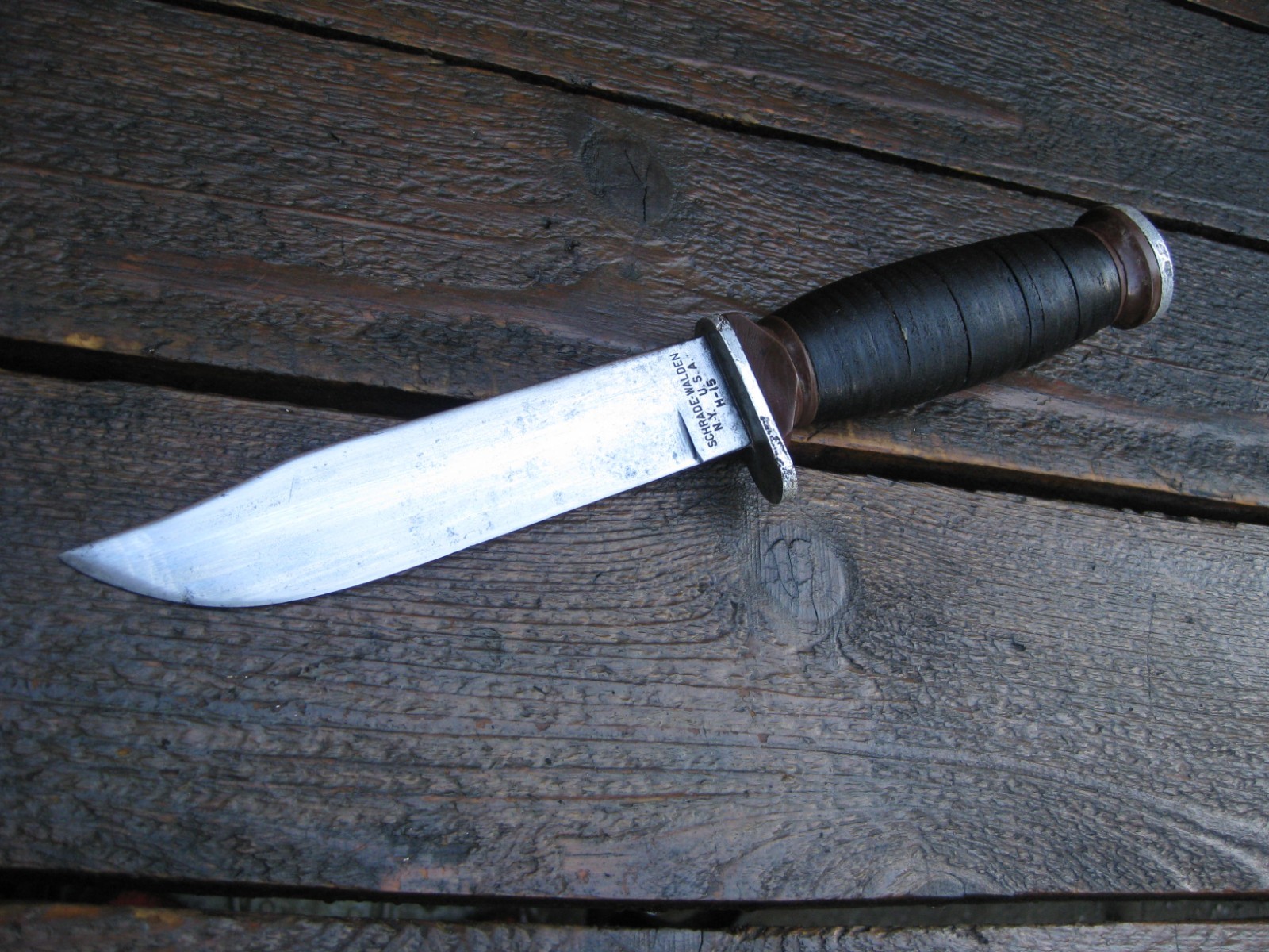 Nice Vintage - Schrade Walden - Knife - Model H-15 - NY, USA - 5” Blade