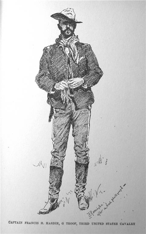 1892 US CAVALRY OFFICER PRINT FREDERIC REMINGTON WEST TEXAS MILITARY  HISTORY
